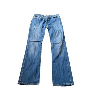 Levi's 518 Superlow Bootcut Jeans Juniors 9M Blue Low Rise Y2K Denim